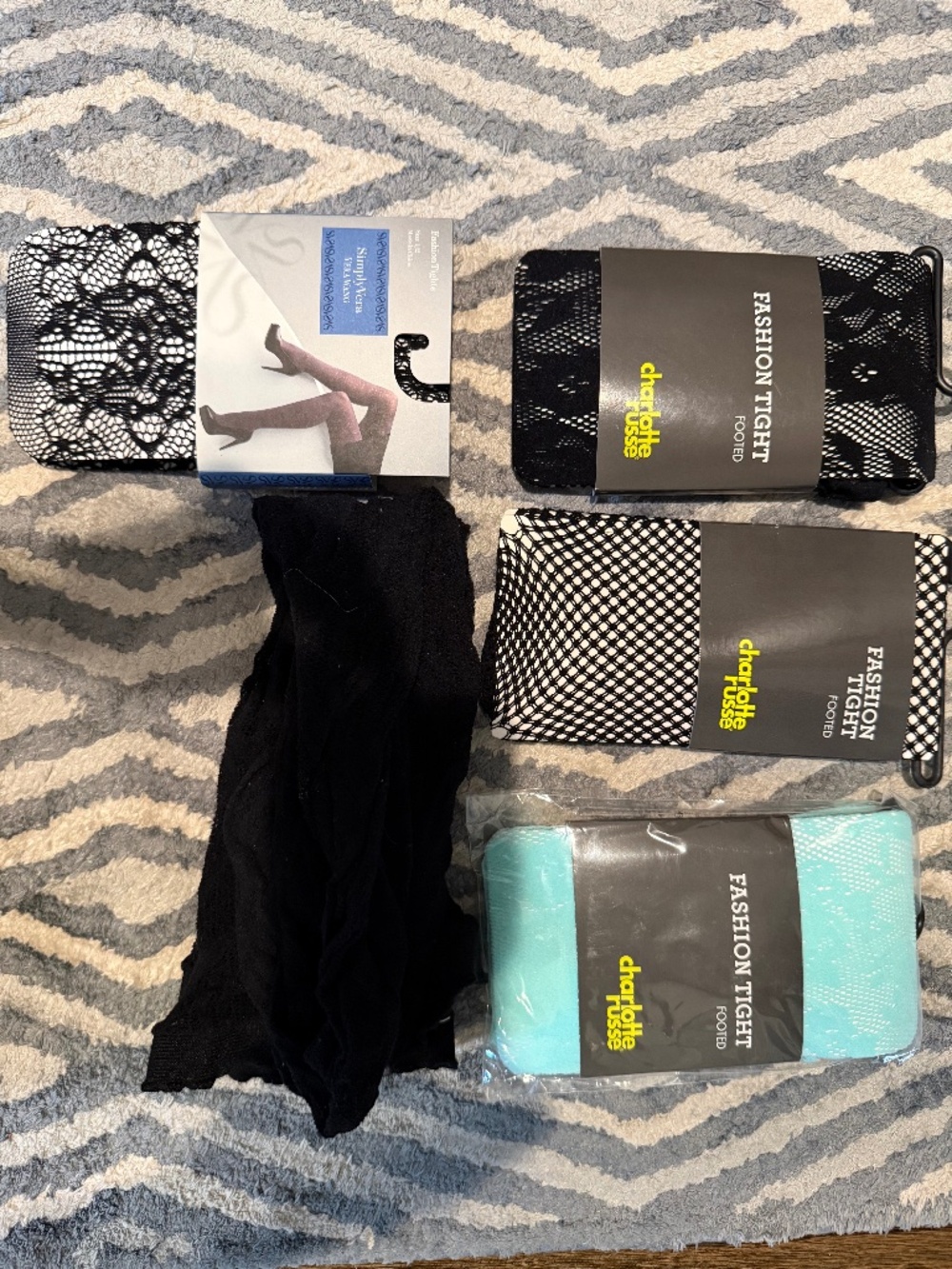 5 pair Fishnet tights